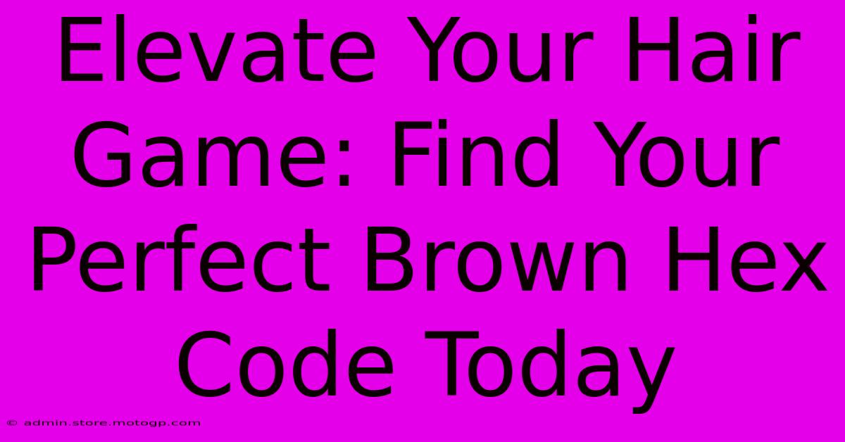 Elevate Your Hair Game: Find Your Perfect Brown Hex Code Today