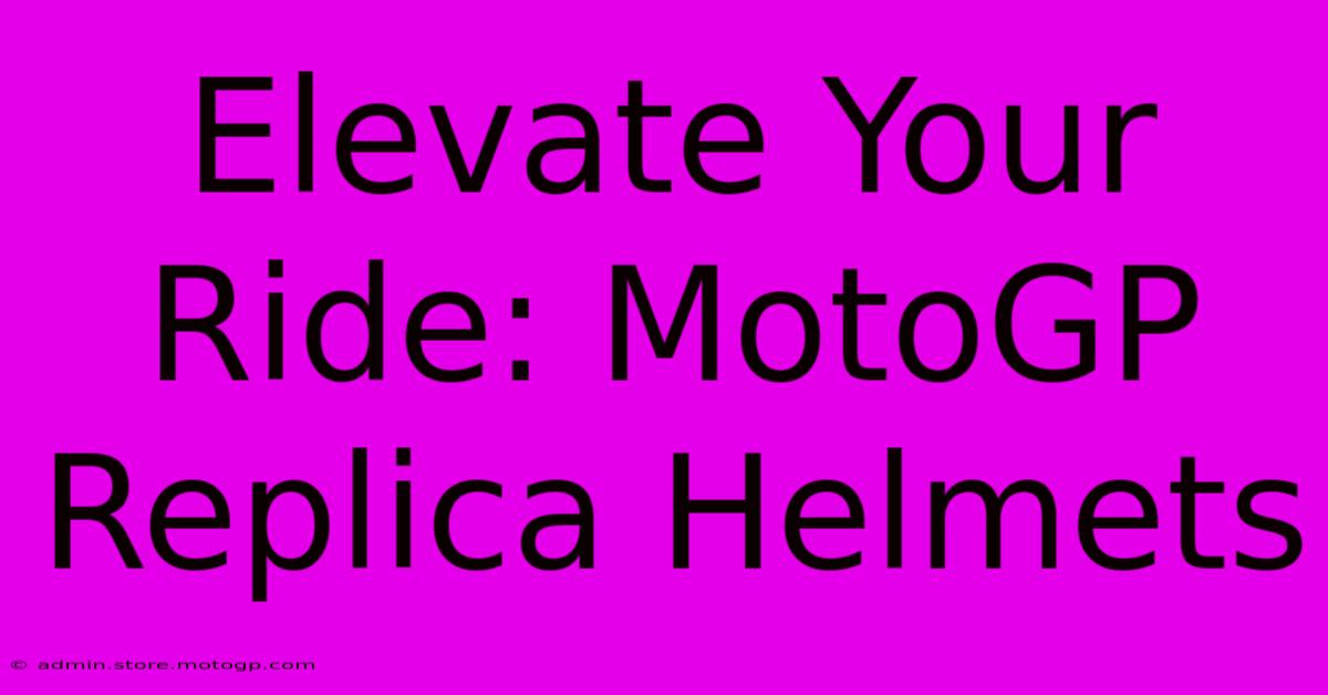 Elevate Your Ride: MotoGP Replica Helmets