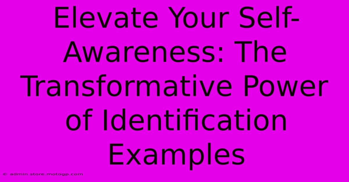 Elevate Your Self-Awareness: The Transformative Power Of Identification Examples