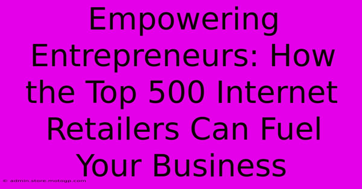 Empowering Entrepreneurs: How The Top 500 Internet Retailers Can Fuel Your Business