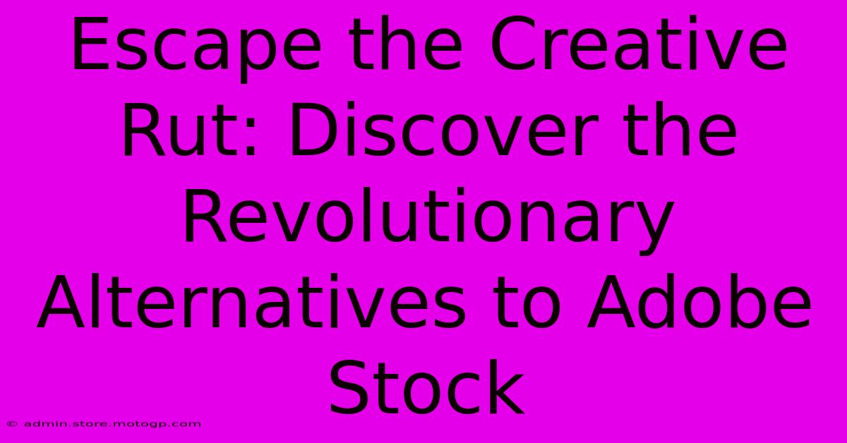 Escape The Creative Rut: Discover The Revolutionary Alternatives To Adobe Stock