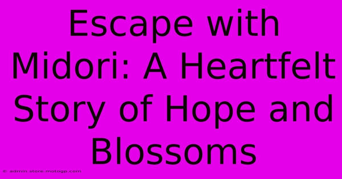 Escape With Midori: A Heartfelt Story Of Hope And Blossoms