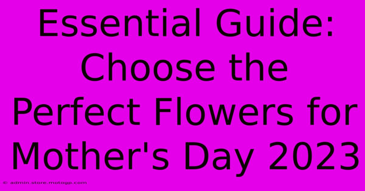 Essential Guide: Choose The Perfect Flowers For Mother's Day 2023