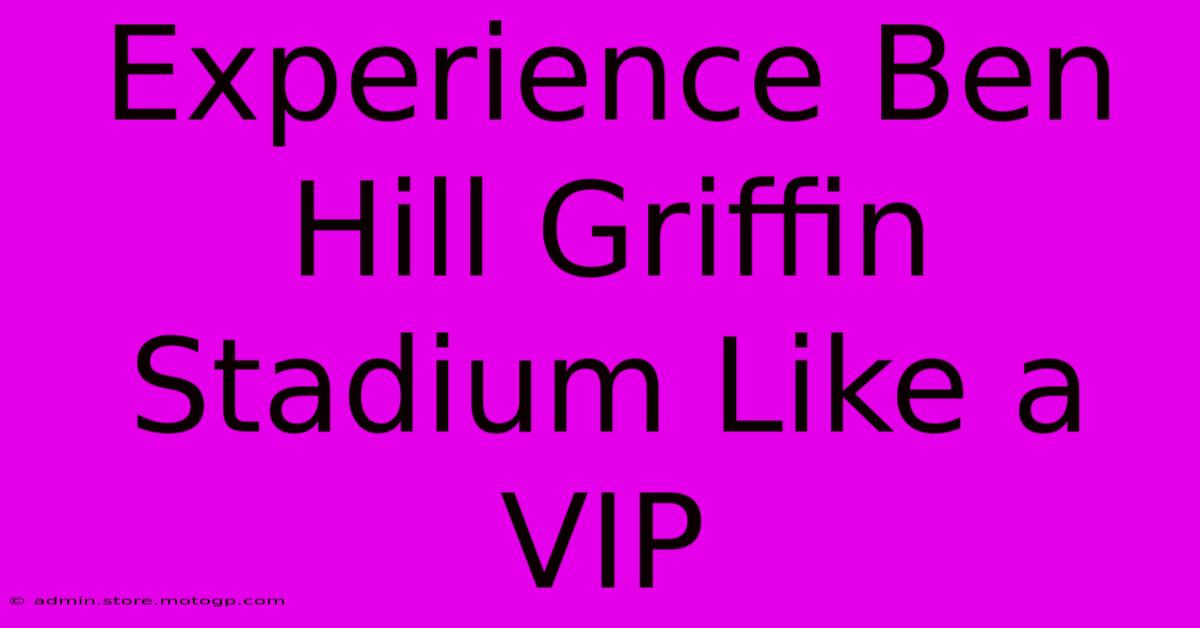 Experience Ben Hill Griffin Stadium Like A VIP