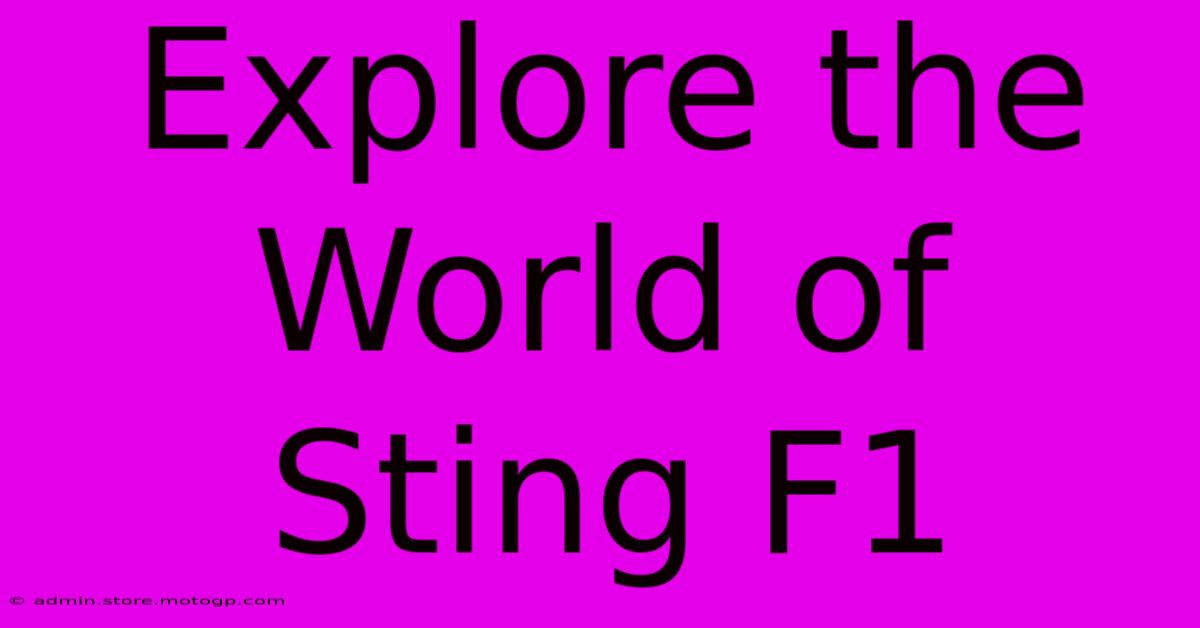 Explore The World Of Sting F1