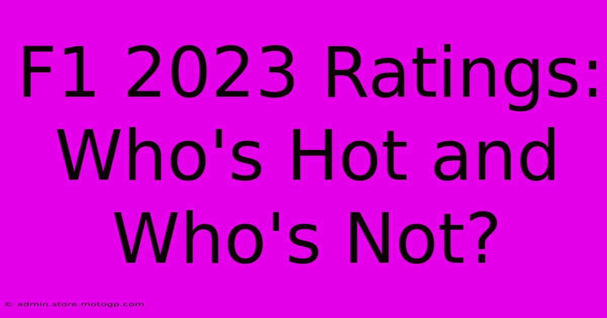 F1 2023 Ratings: Who's Hot And Who's Not?