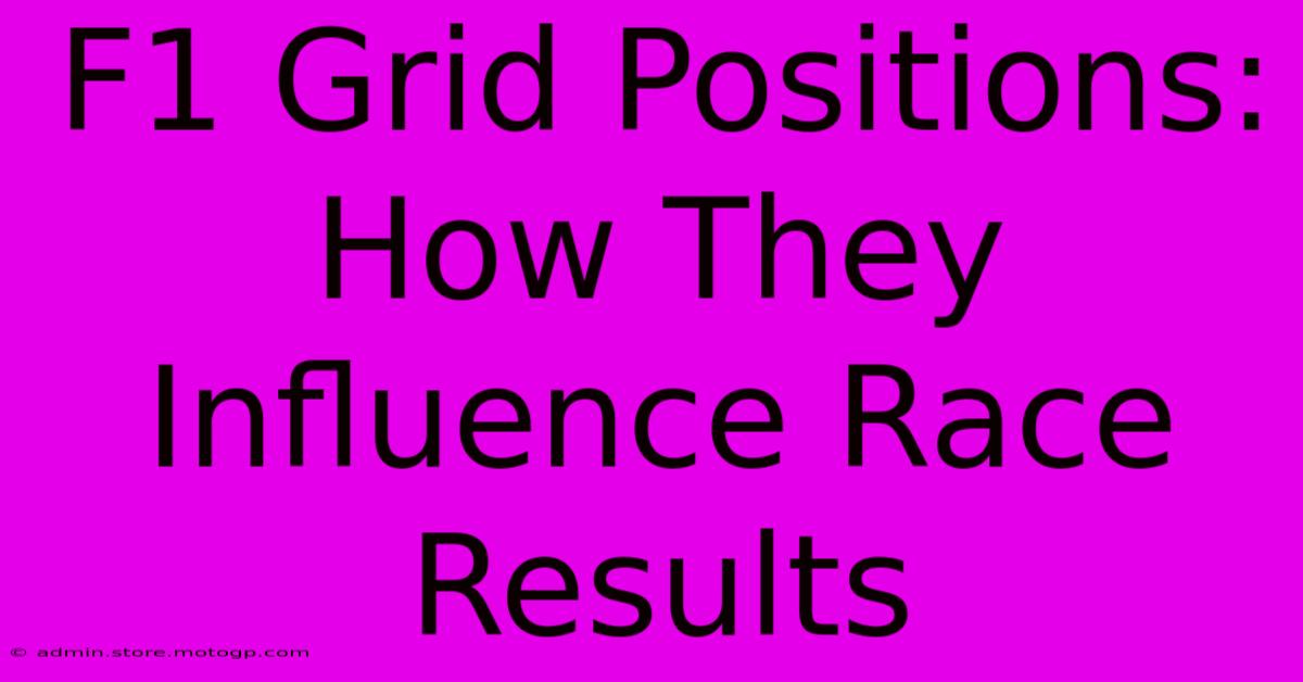 F1 Grid Positions: How They Influence Race Results