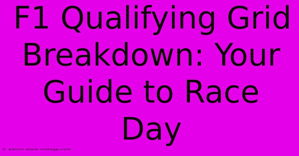 F1 Qualifying Grid Breakdown: Your Guide To Race Day