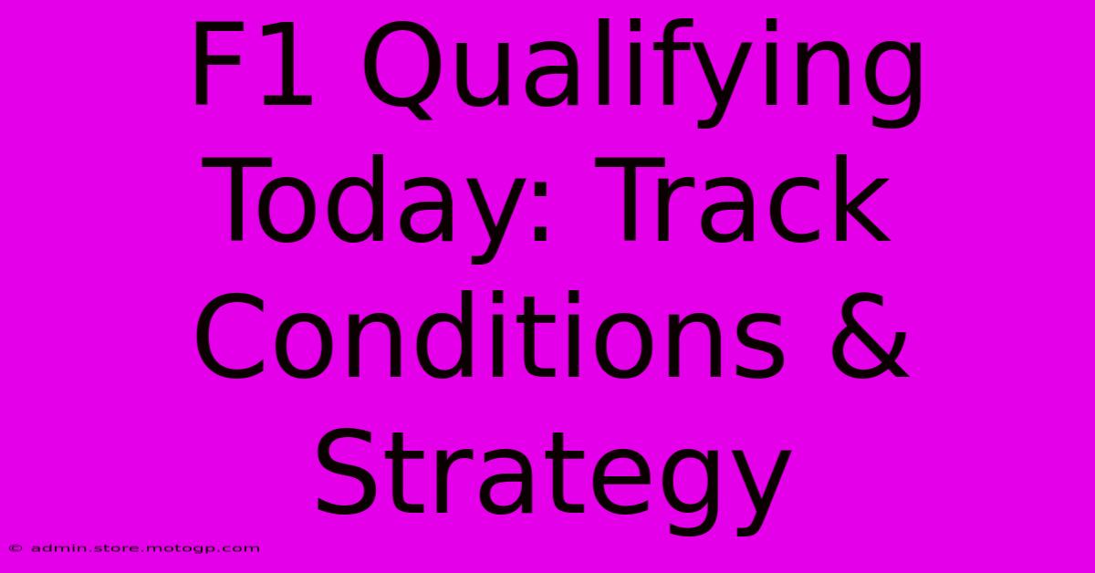 F1 Qualifying Today: Track Conditions & Strategy