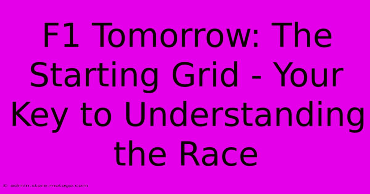 F1 Tomorrow: The Starting Grid - Your Key To Understanding The Race