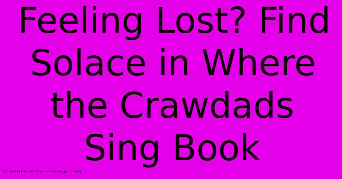 Feeling Lost? Find Solace In Where The Crawdads Sing Book