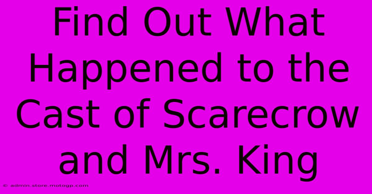 Find Out What Happened To The Cast Of Scarecrow And Mrs. King