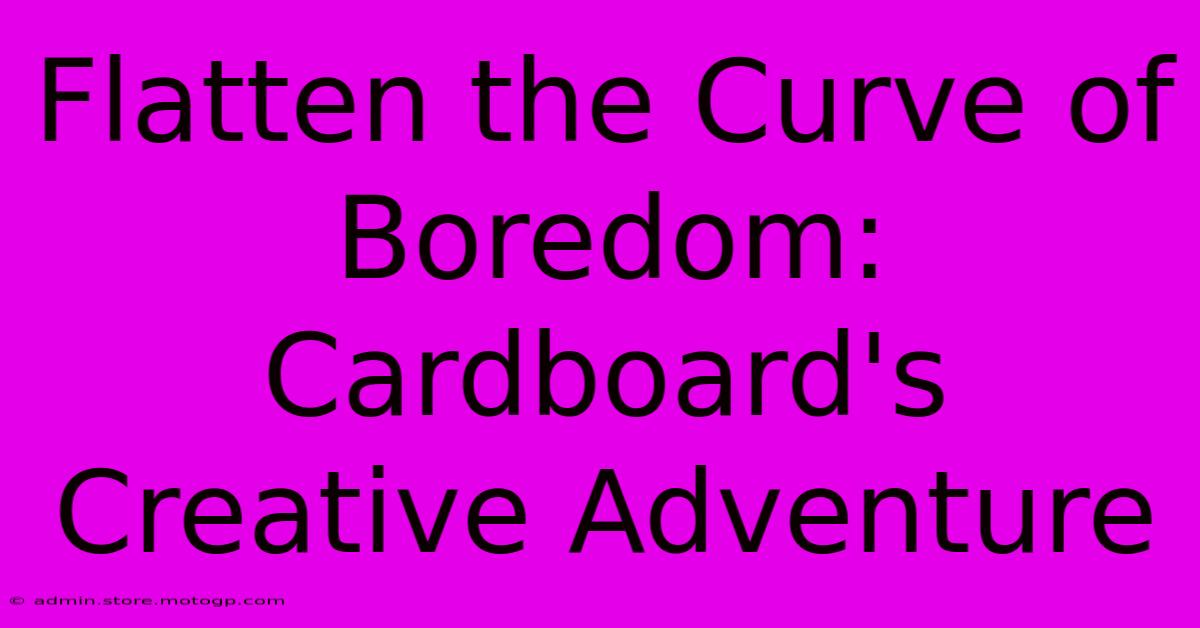 Flatten The Curve Of Boredom: Cardboard's Creative Adventure