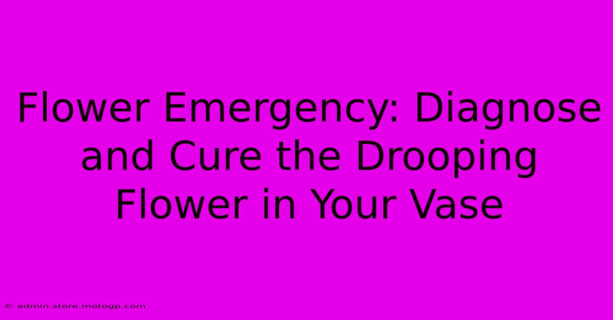 Flower Emergency: Diagnose And Cure The Drooping Flower In Your Vase