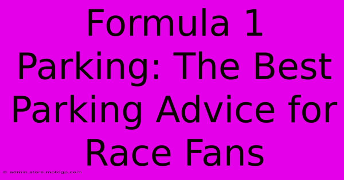 Formula 1 Parking: The Best Parking Advice For Race Fans