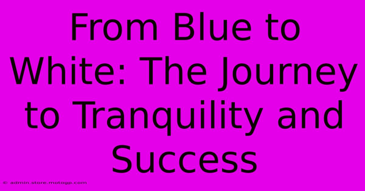 From Blue To White: The Journey To Tranquility And Success