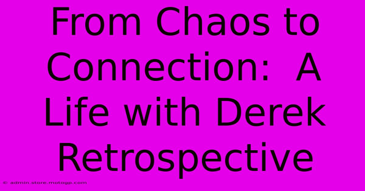 From Chaos To Connection:  A Life With Derek Retrospective