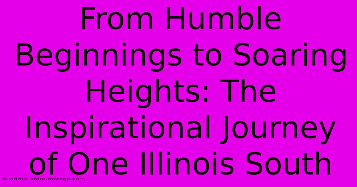 From Humble Beginnings To Soaring Heights: The Inspirational Journey Of One Illinois South