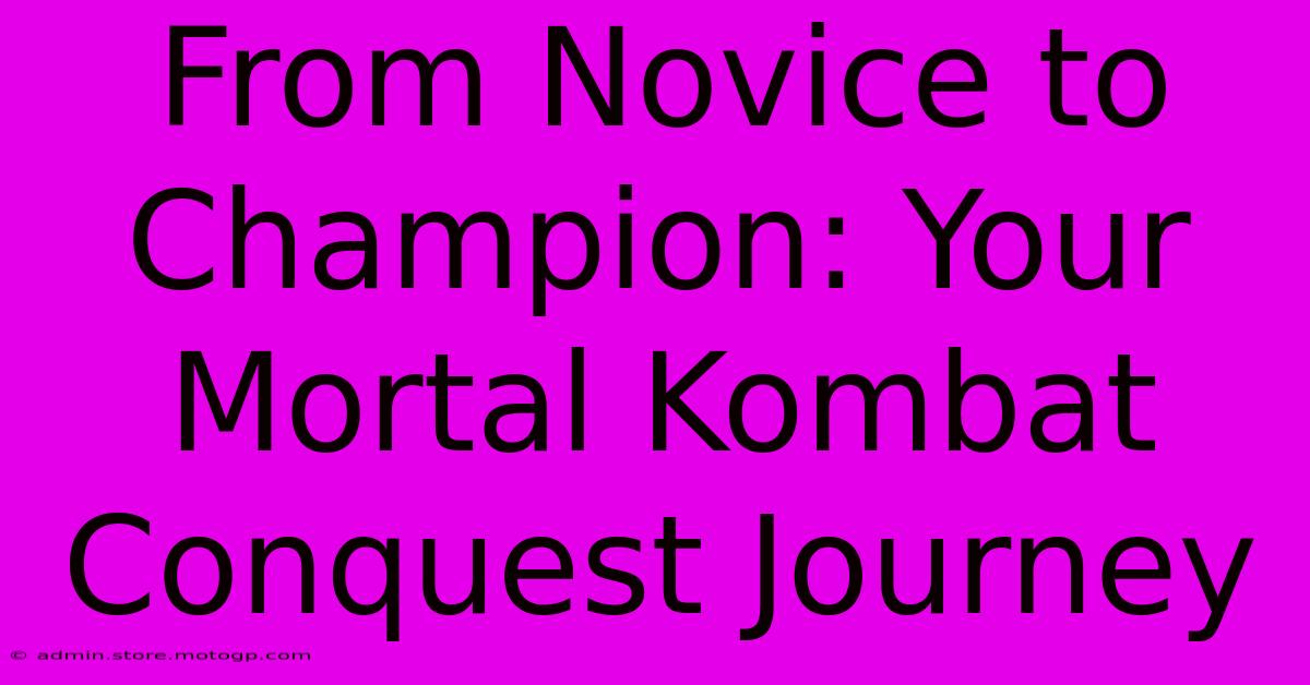 From Novice To Champion: Your Mortal Kombat Conquest Journey