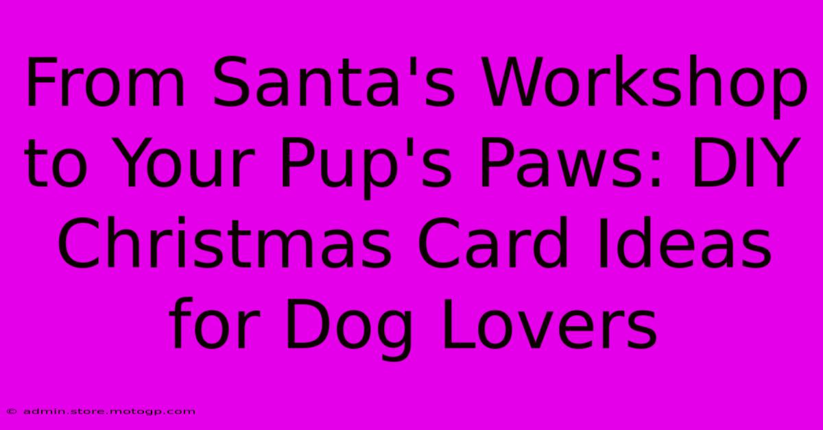 From Santa's Workshop To Your Pup's Paws: DIY Christmas Card Ideas For Dog Lovers