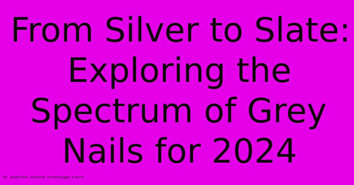 From Silver To Slate: Exploring The Spectrum Of Grey Nails For 2024