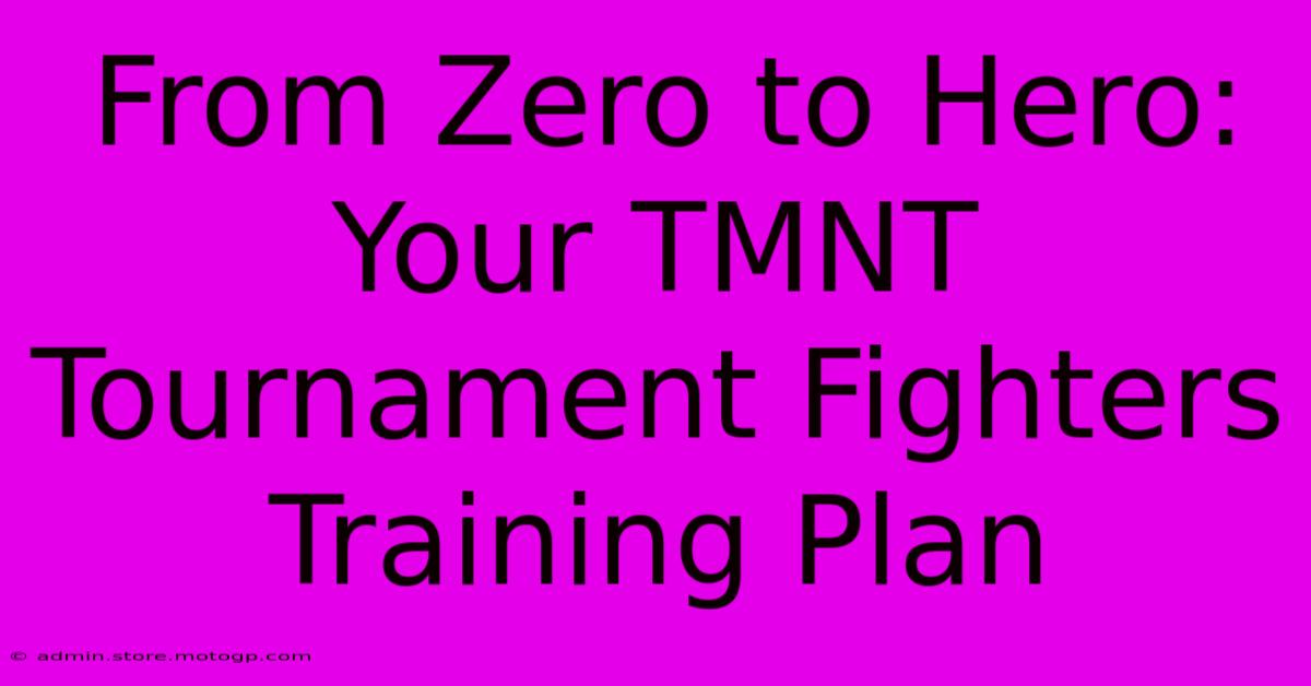 From Zero To Hero: Your TMNT Tournament Fighters Training Plan