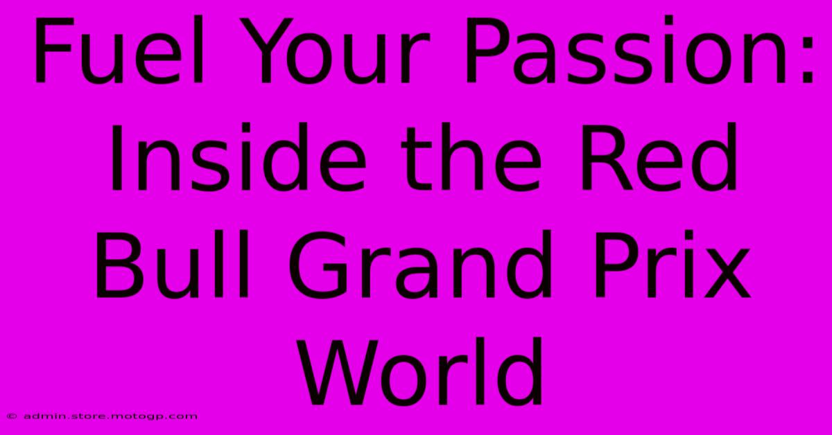 Fuel Your Passion: Inside The Red Bull Grand Prix World