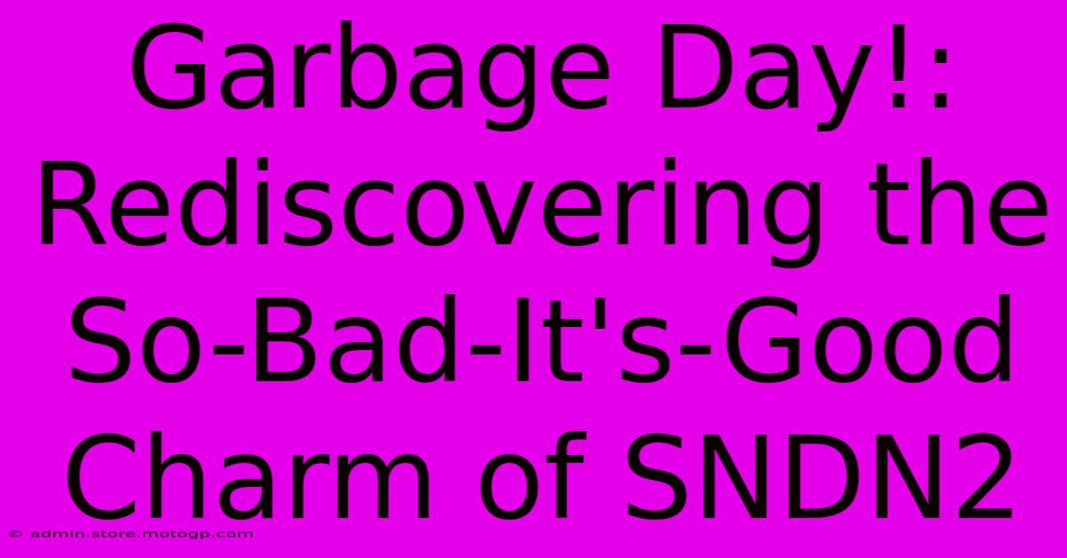 Garbage Day!: Rediscovering The So-Bad-It's-Good Charm Of SNDN2