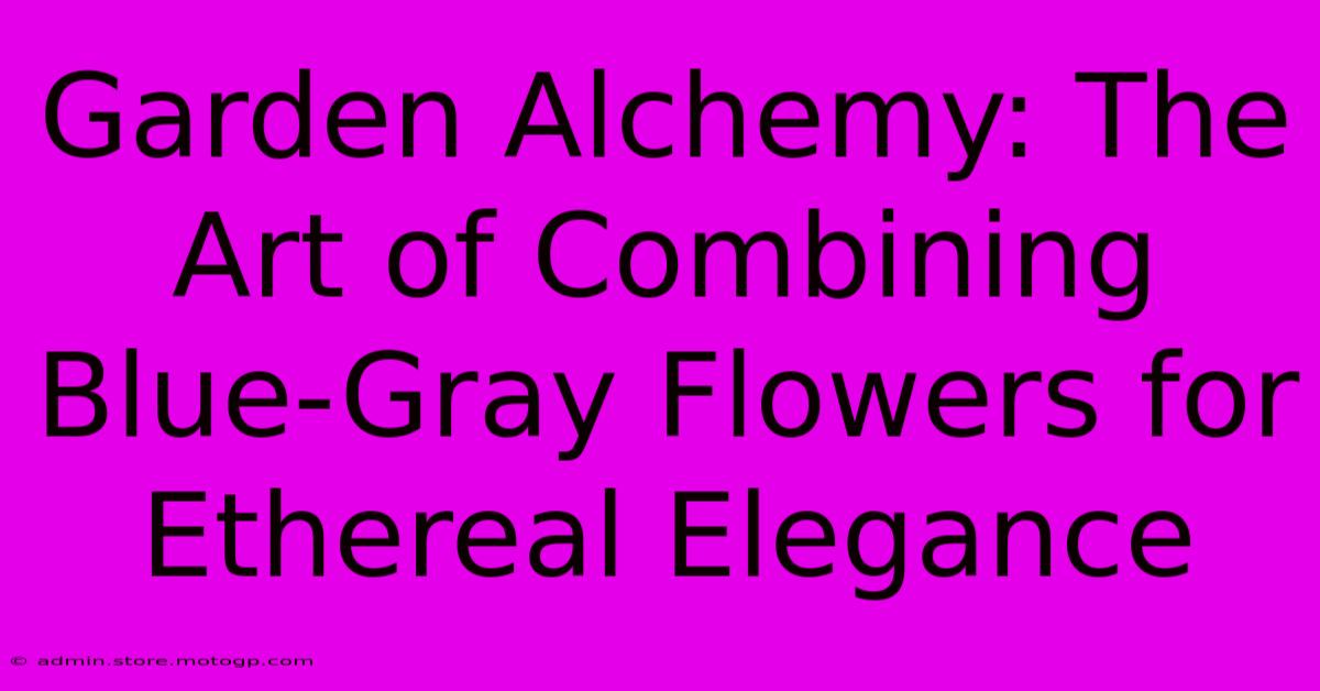 Garden Alchemy: The Art Of Combining Blue-Gray Flowers For Ethereal Elegance