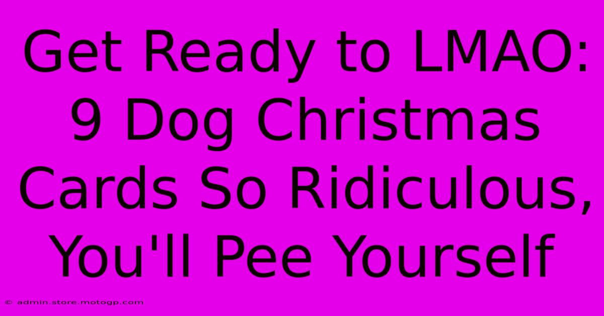 Get Ready To LMAO: 9 Dog Christmas Cards So Ridiculous, You'll Pee Yourself