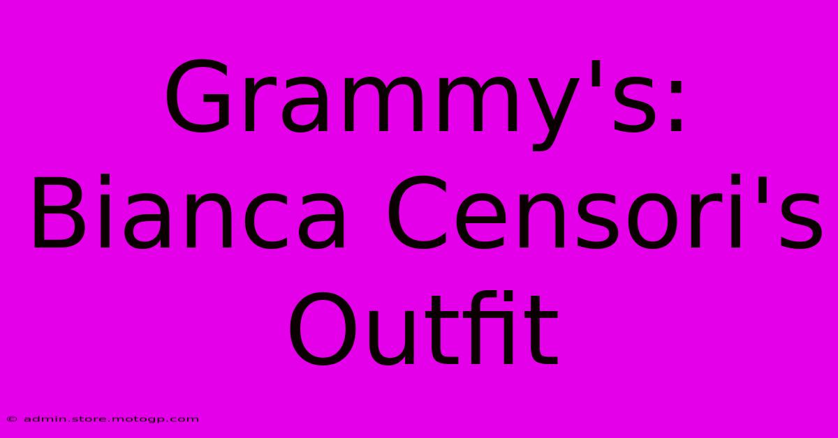 Grammy's: Bianca Censori's Outfit