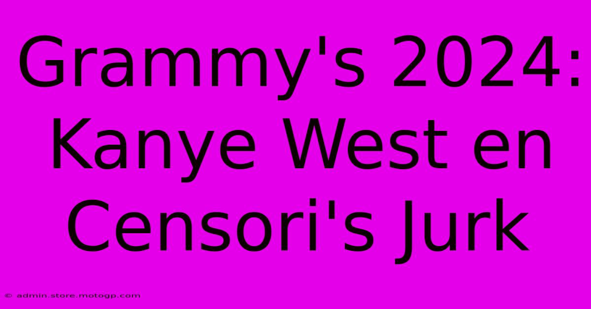 Grammy's 2024: Kanye West En Censori's Jurk