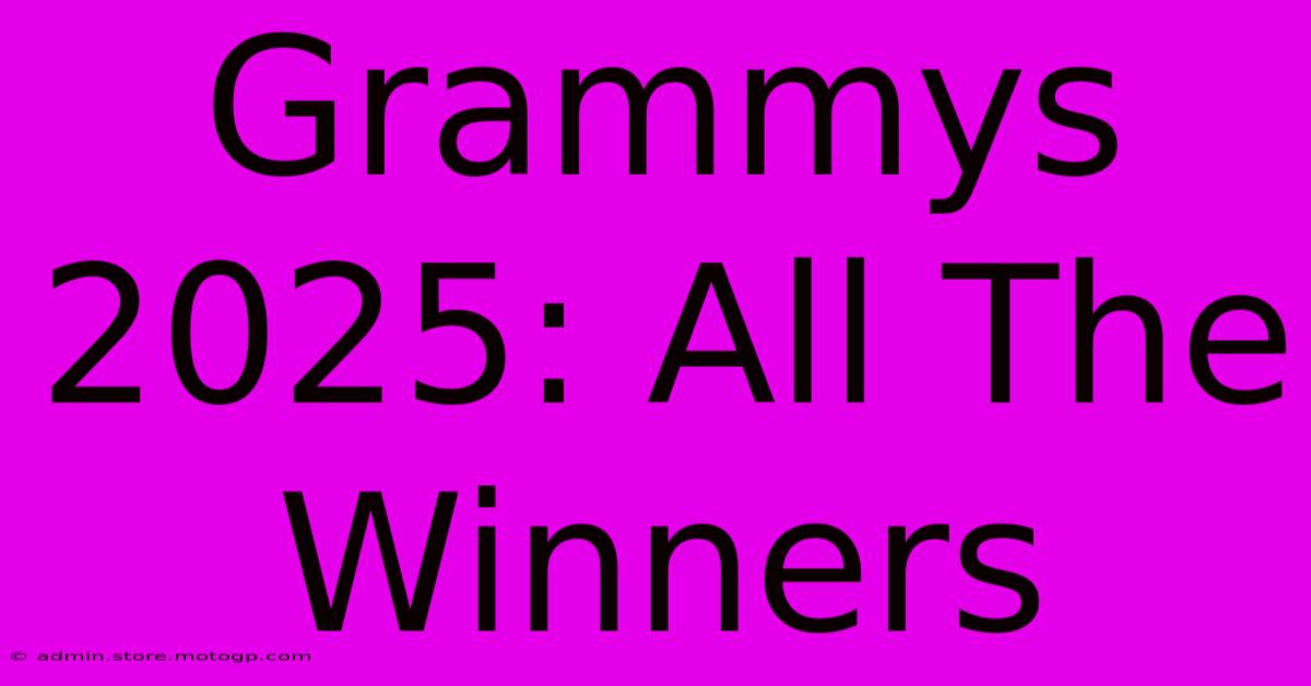 Grammys 2025: All The Winners