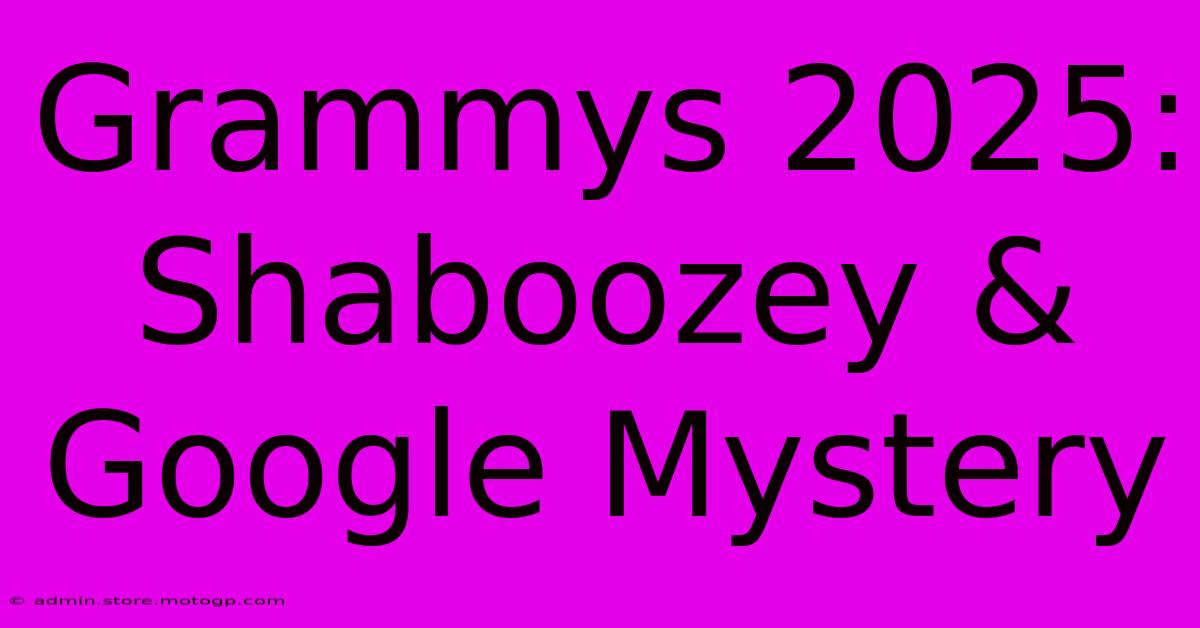 Grammys 2025: Shaboozey & Google Mystery