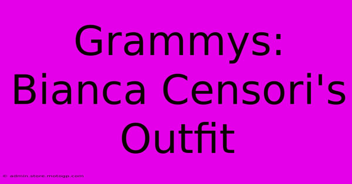 Grammys: Bianca Censori's Outfit