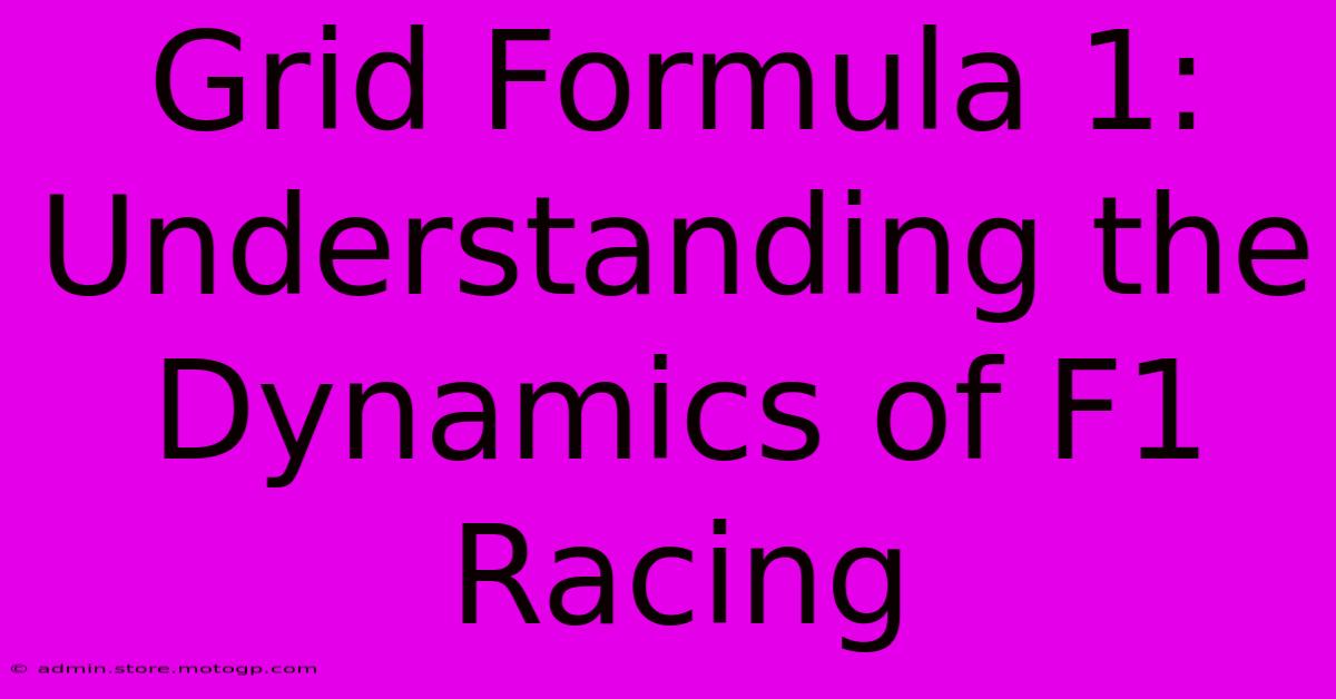 Grid Formula 1: Understanding The Dynamics Of F1 Racing