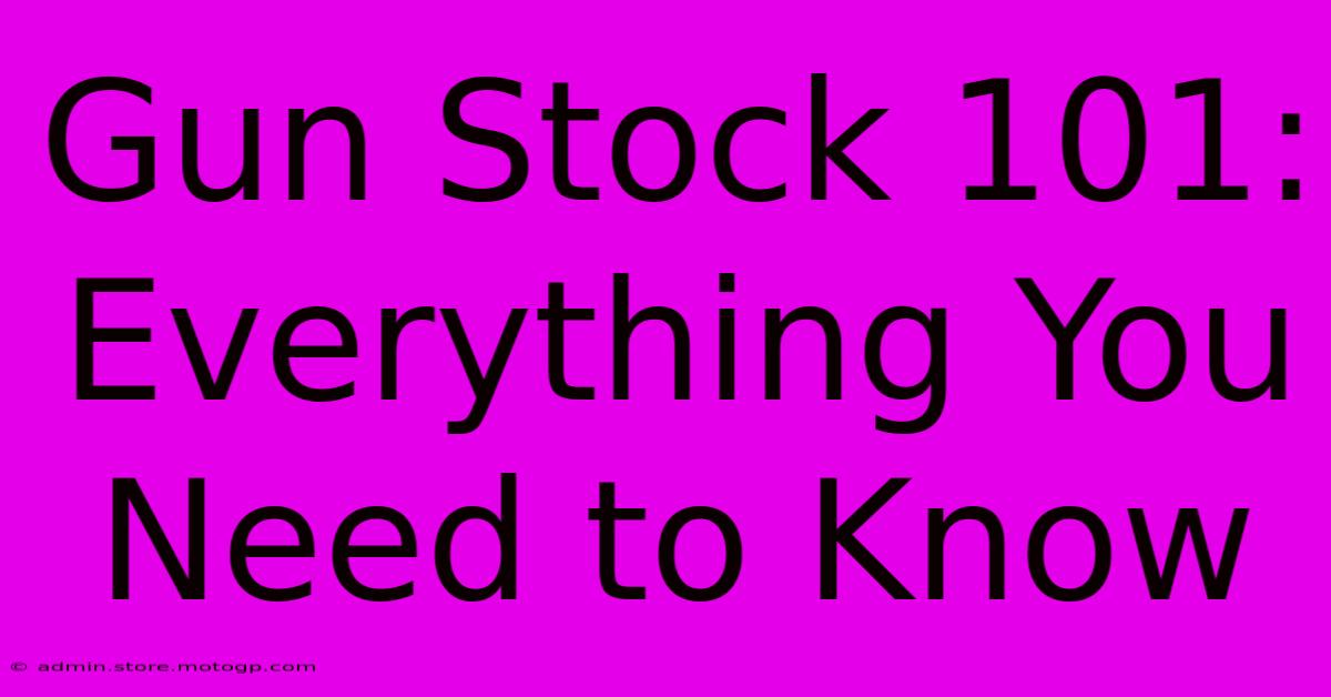 Gun Stock 101: Everything You Need To Know