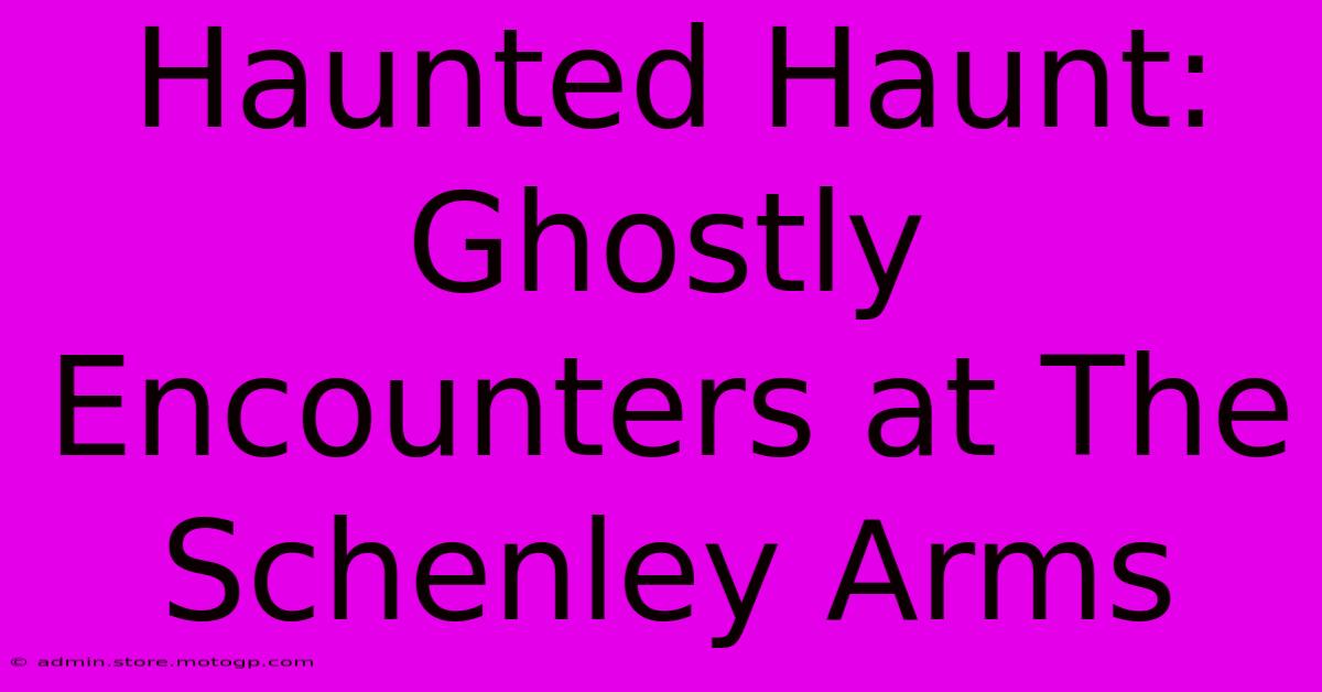 Haunted Haunt: Ghostly Encounters At The Schenley Arms