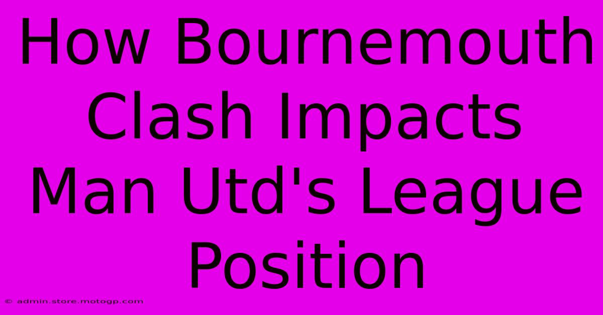 How Bournemouth Clash Impacts Man Utd's League Position