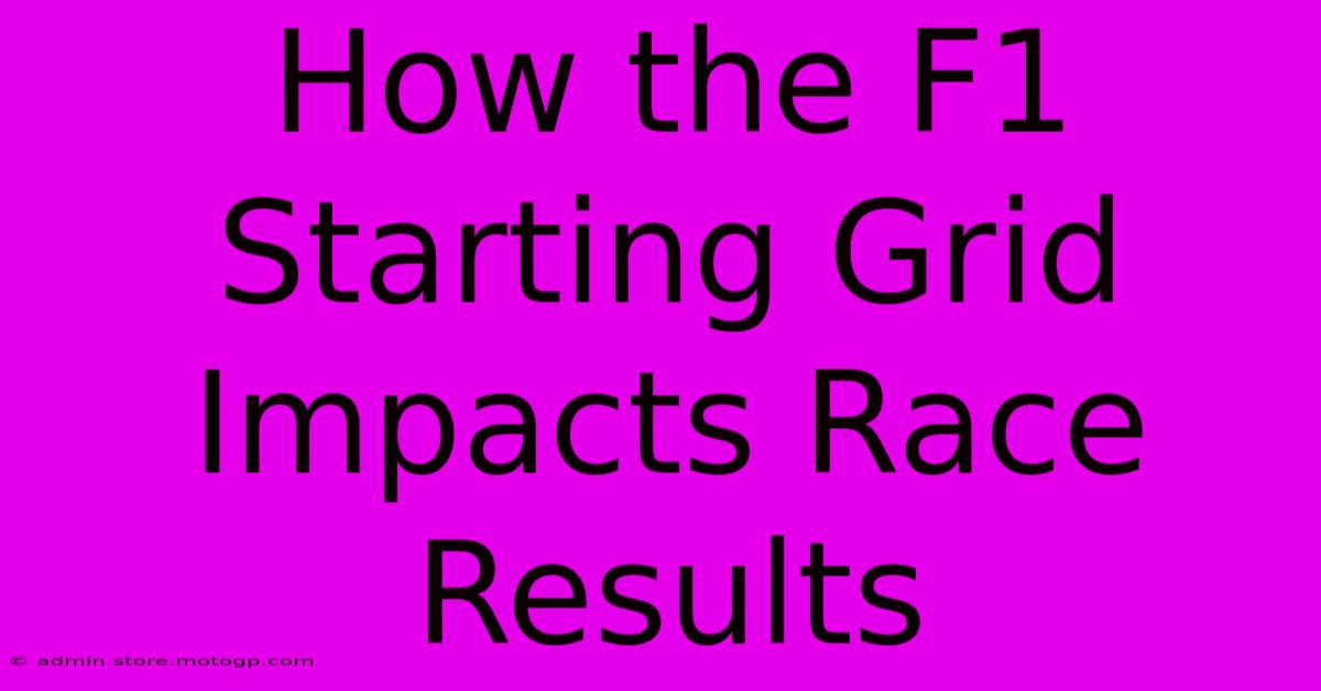 How The F1 Starting Grid Impacts Race Results