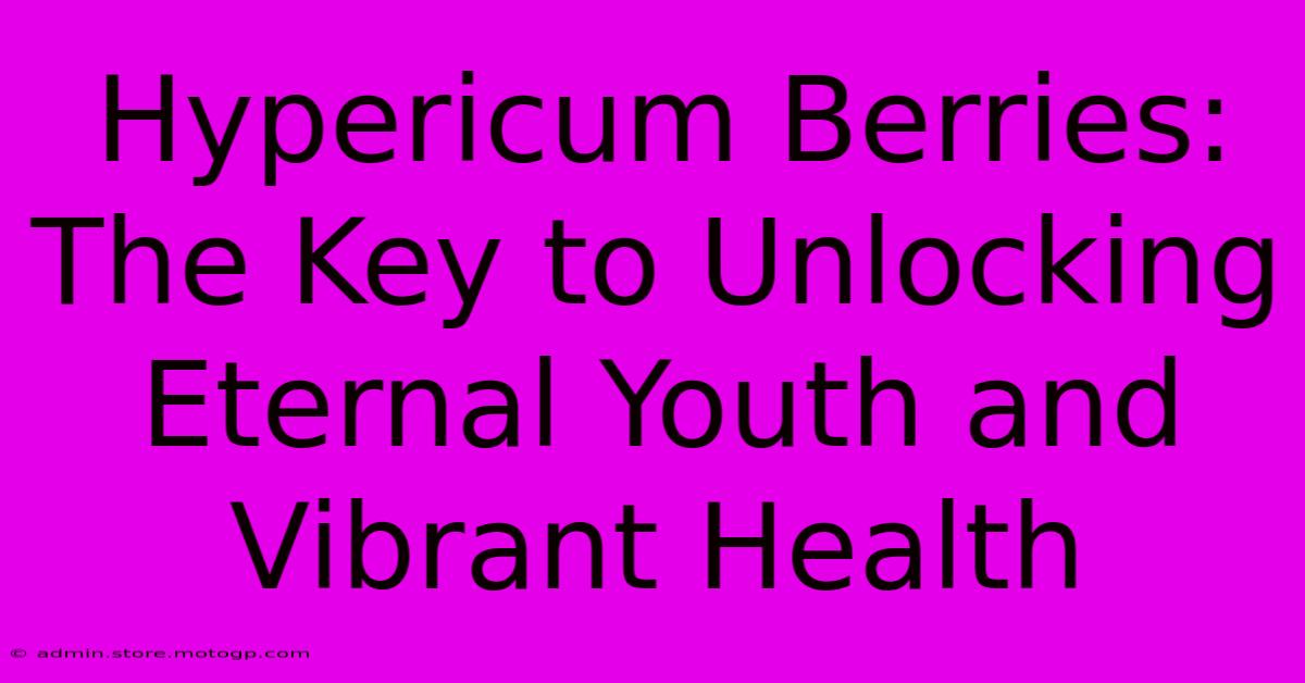 Hypericum Berries: The Key To Unlocking Eternal Youth And Vibrant Health