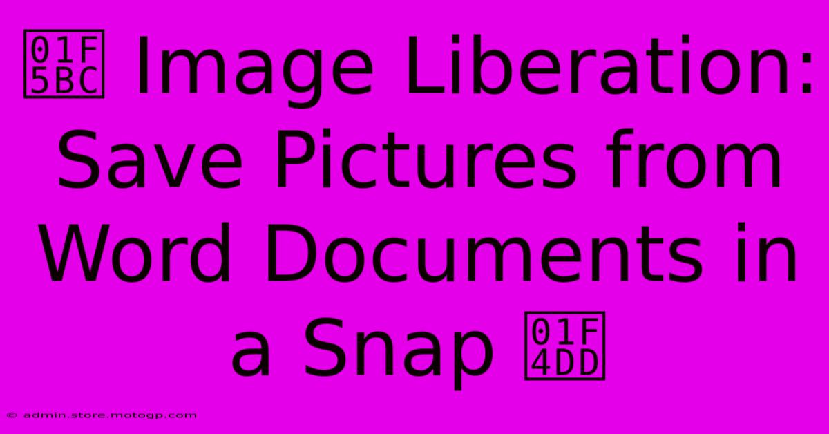 🖼️ Image Liberation: Save Pictures From Word Documents In A Snap 📝