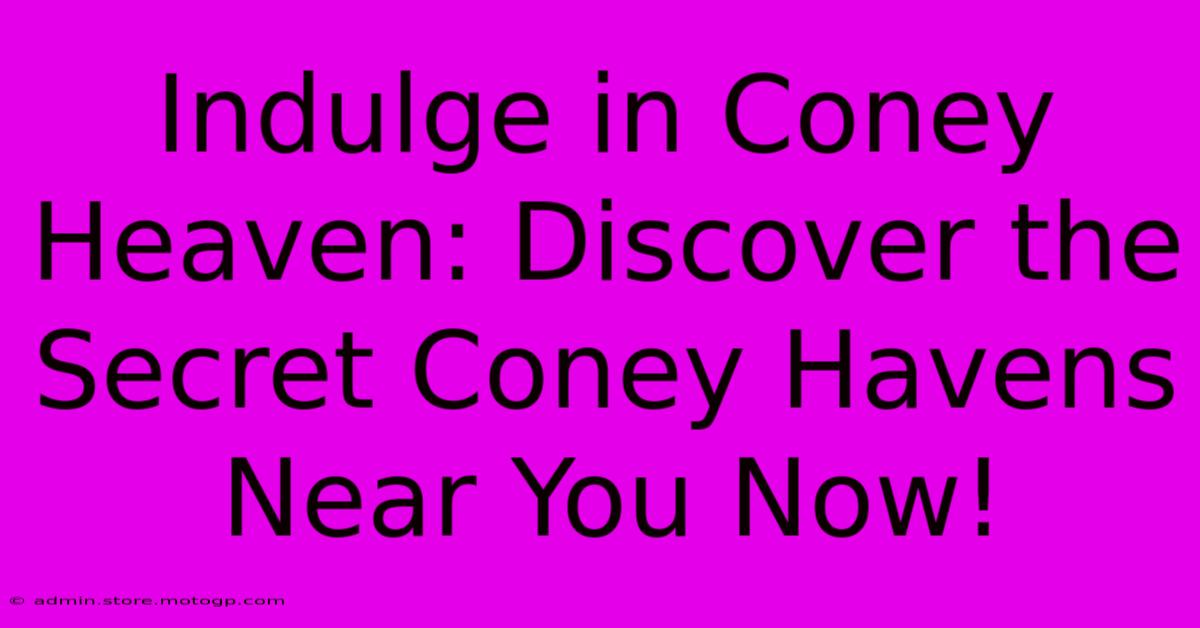 Indulge In Coney Heaven: Discover The Secret Coney Havens Near You Now!