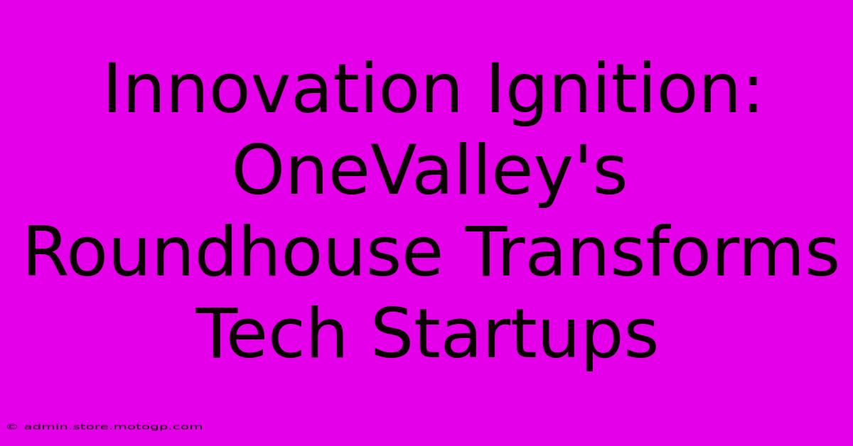 Innovation Ignition: OneValley's Roundhouse Transforms Tech Startups