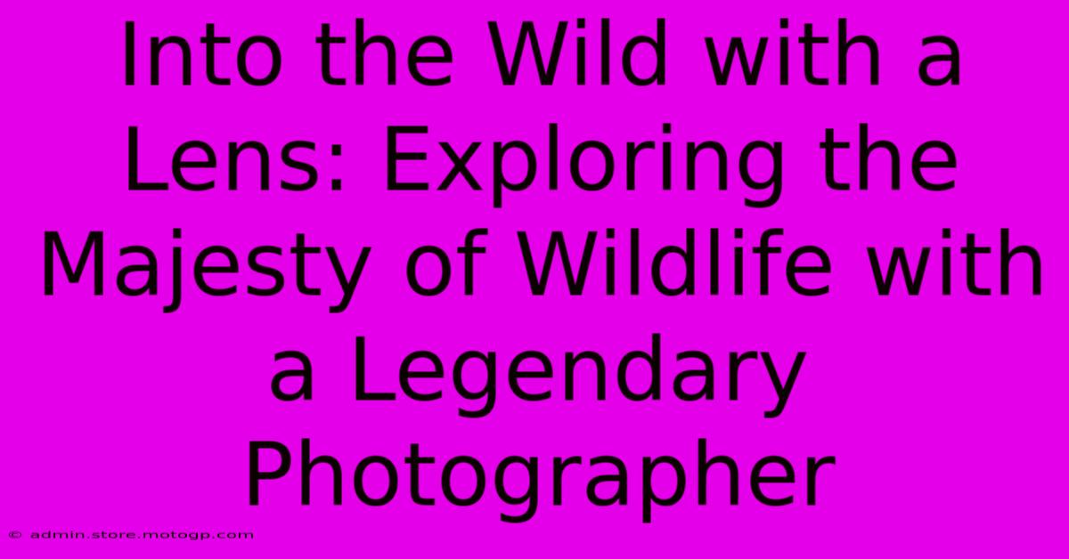 Into The Wild With A Lens: Exploring The Majesty Of Wildlife With A Legendary Photographer