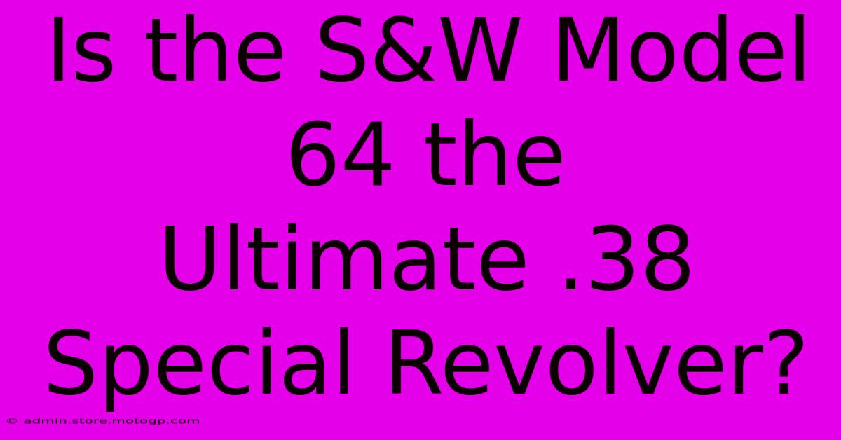 Is The S&W Model 64 The Ultimate .38 Special Revolver?