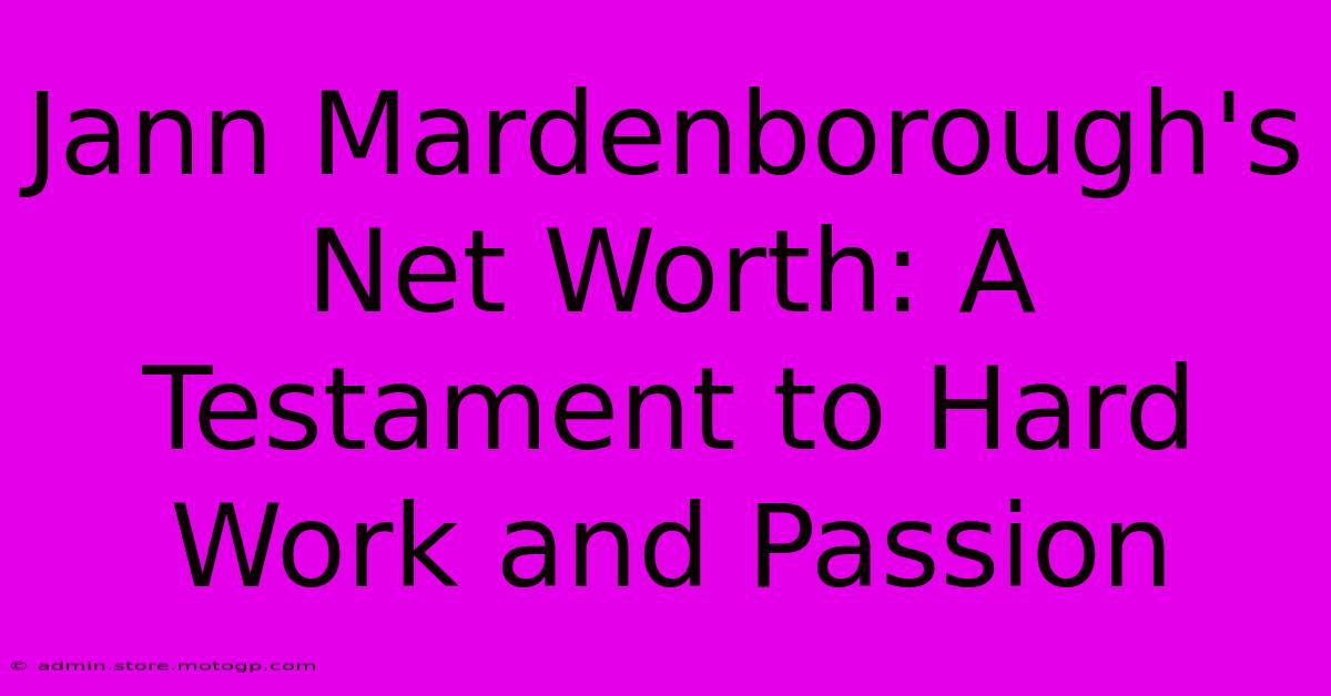 Jann Mardenborough's Net Worth: A Testament To Hard Work And Passion