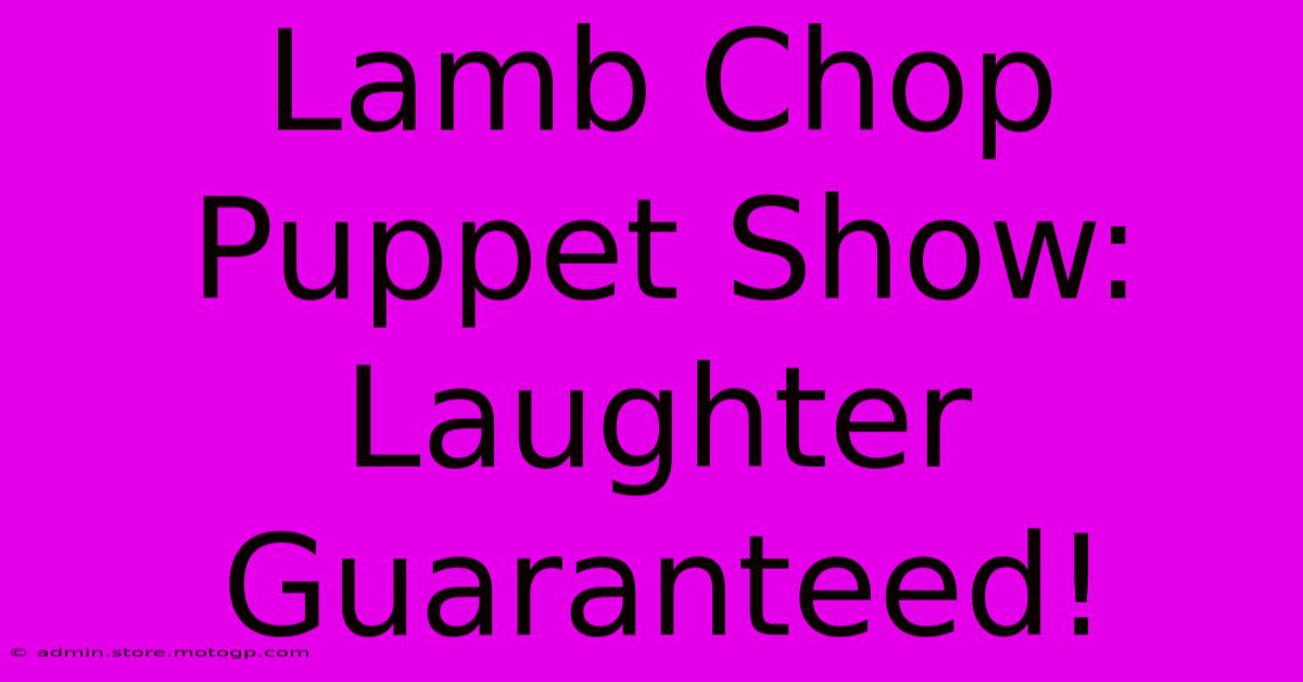 Lamb Chop Puppet Show: Laughter Guaranteed!