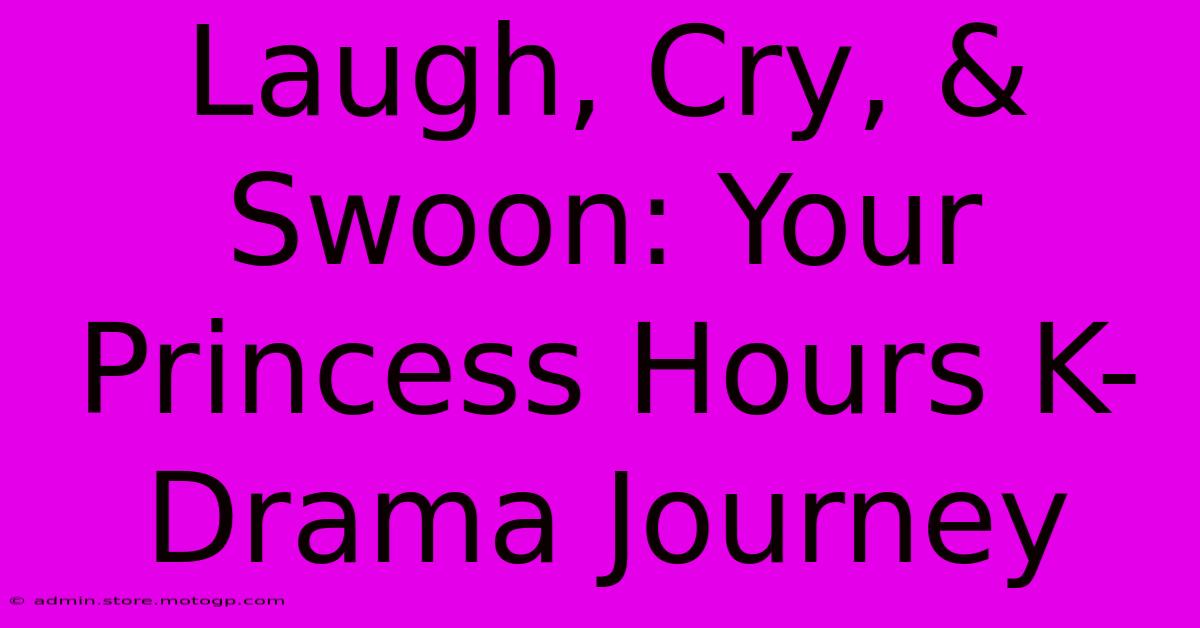 Laugh, Cry, & Swoon: Your Princess Hours K-Drama Journey