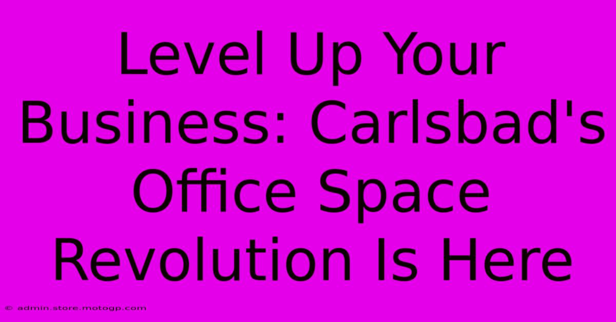 Level Up Your Business: Carlsbad's Office Space Revolution Is Here